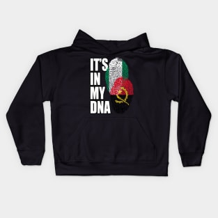 Angolan And Nigerian Mix Heritage DNA Flag Kids Hoodie